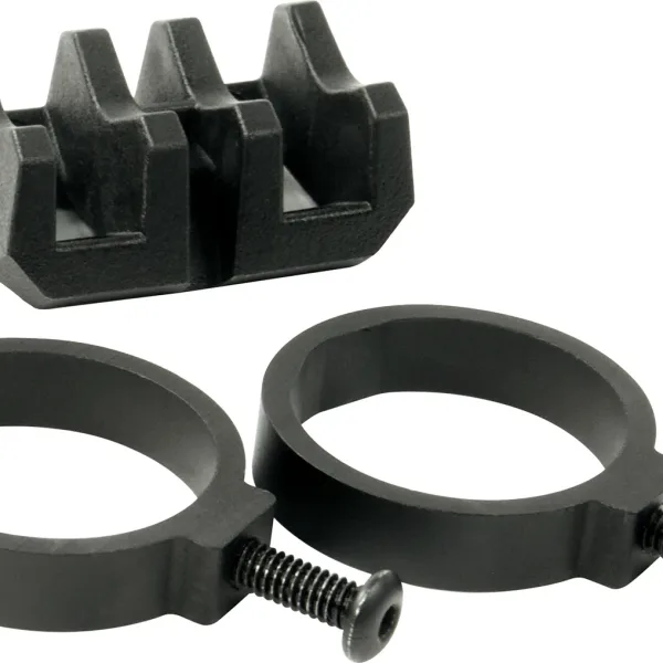 Magpul MAG614-BLK Light Mount V-Block and Rings Black Anodized Aluminum/Polymer