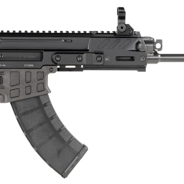 CZ-USA 91462 Bren 2 MS  7.62x39mm Caliber with 14.17" Barrel, 30+1 Capacity, Overall Black Finish, Carbon Fiber Receiver, Ambi Mag Release, Stippled Black Polymer Grip Right Hand