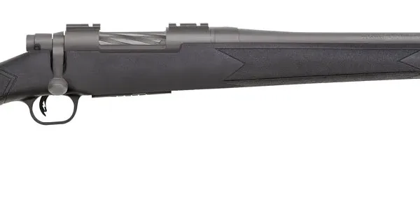 Mossberg 28068 Patriot Synthetic 22-250 Rem 5+1 22" Fluted Barrel w/Recessed Match Crown, Cerakote Stainless Steel, Spiral-Fluted Bolt, Synthetic Stock, Drop Box Magazine, Adjustable LBA Trigger