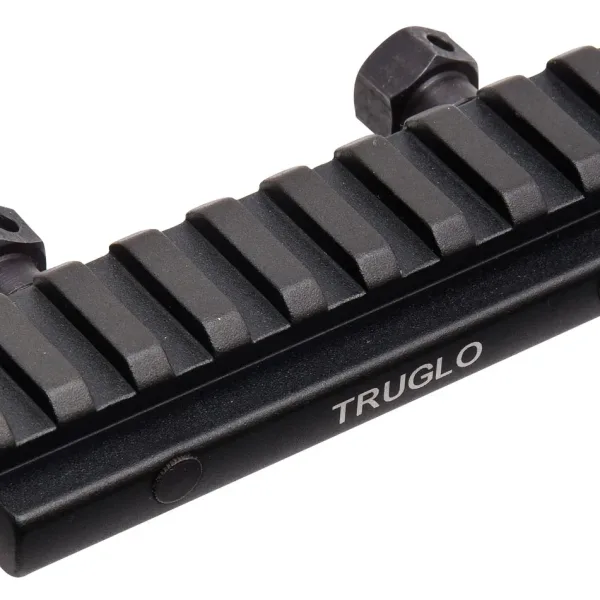 TruGlo TG8970B Picatinny Riser Mount  Matte Black Anodized