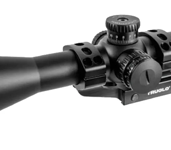TruGlo TG-8562TLR Eminus  Black Anodized 6-24x50mm 30mm Tube Dual Illuminated (Green/Red)TacPlex MOA Reticle
