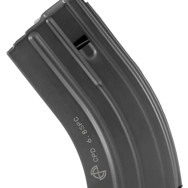DuraMag 2068041207CPD SS  20rd 22 Nosler/6.8 SPC for AR-15 Black w/ Gray Follower Detachable