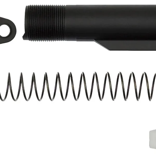 CMC Triggers 81626 Carbine Buffer Tube Kit Mil-Spec 6 Position AR-15 Black Anodized 7075-T6 Aluminum