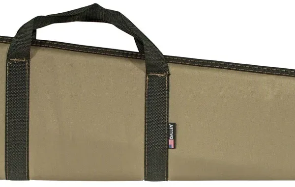 Allen 60446 Durango Rifle Case 46" Tan Endura w/Black Trim, Foam Padding, 1.50" Webbed Handles & Lockable Zippers