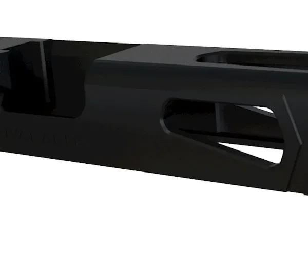 Rival Arms RA10G106A Precision Slide A1 with Docter Cut Black QPQ Case Hardened 17-4 Stainless Steel for Glock 17 Gen4