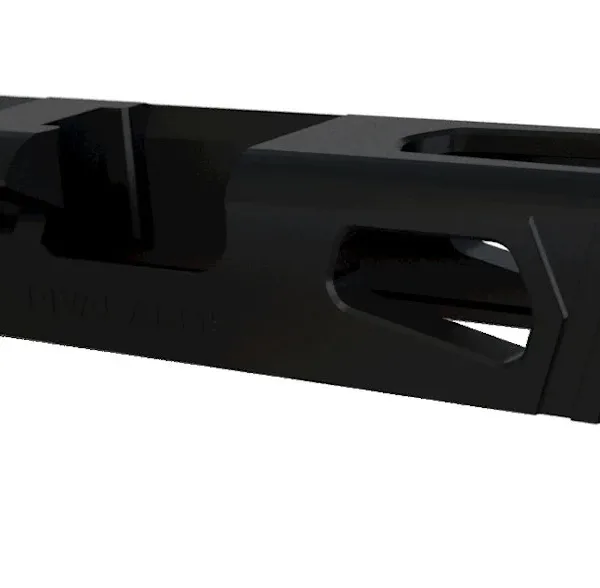 Rival Arms RA10G205A Precision Slide A1 Docter Cut Black QPQ Case Hardened 17-4 Stainless Steel for Glock 19 Gen3