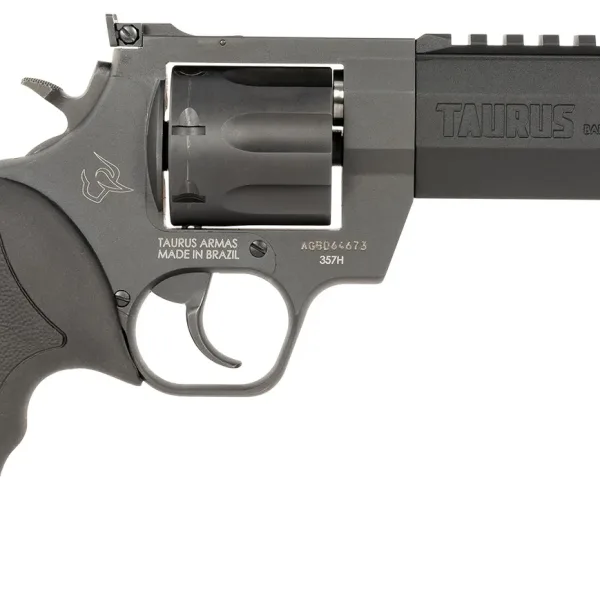 Taurus 2357051RH Raging Hunter  357 Mag 7rd 5.12" Matte Black Oxide Steel Black Rubber with Integrated Red Cushion Insert Grip