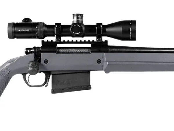 Magpul MAG483-GRY Hunter 700 Stock Fixed with Aluminum Bedding & Adjustable Comb Stealth Gray Synthetic for Remington 700 LA