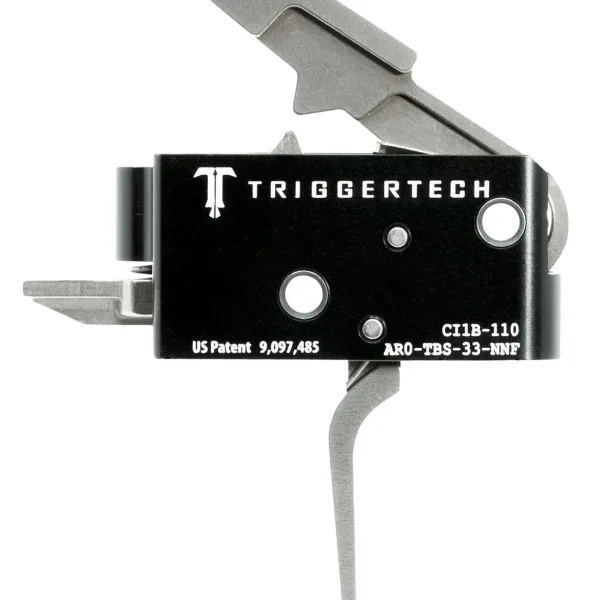 TriggerTech AR0TBS33NNF Competitive Primary Two-Stage Flat Trigger with 3.50 lbs Draw Weight for AR-15 Right