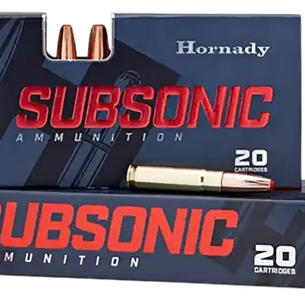 Hornady 82247 Subsonic Rifle 450Bushmaster 395gr Sub X 20 Per Box/10 Case