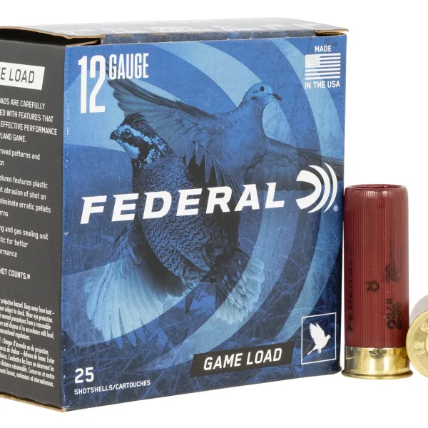 Federal H1218 Game-Shok Upland 12Gauge 2.75" 1oz 8Shot 25 Per Box/10 Case