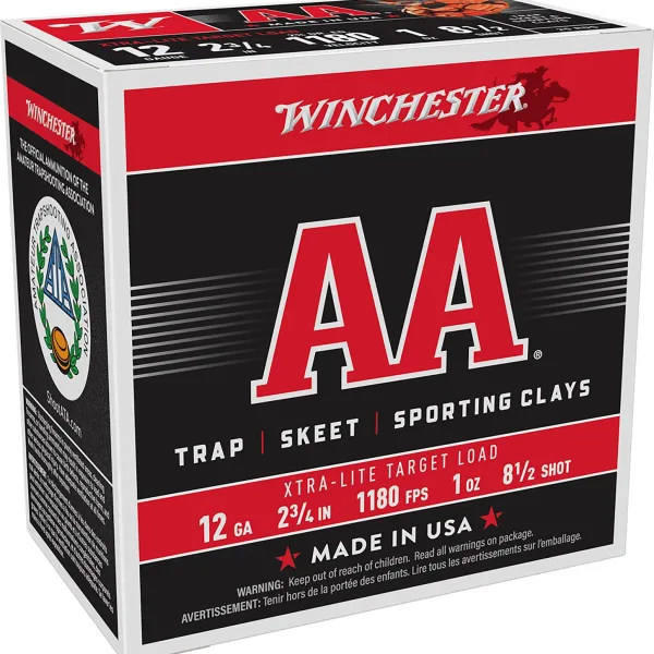 Winchester Ammo AAL1285 AA Xtra-Lite 12Gauge 2.75" 1oz 8.5Shot 25 Per Box/10 Case