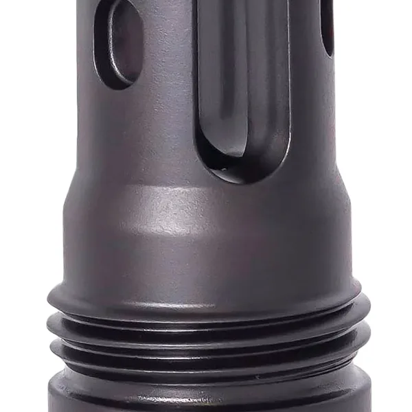 Rugged Suppressor FH008 R3 Flash Mitigation  Black with M15x1 Threads & 2.13" OAL for 7.62mm Radiant762, Surge762, Razor762 & Micro30 Suppressors