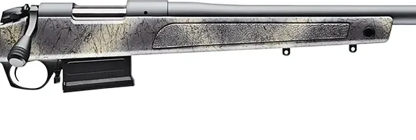 Bergara Rifles B14LM361 B-14 Wilderness HMR 300 Win Mag 5+1 26" Threaded, Sniper Gray Cerakote Barrel/Rec, Adj. SoftTouch Woodland Camo Stock with Mini-Chassis, Omni Muzzle Brake