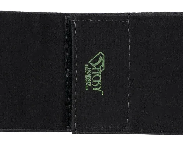 Sticky Holsters BBLG Belly Band  Black Large Elastic 37"-58"