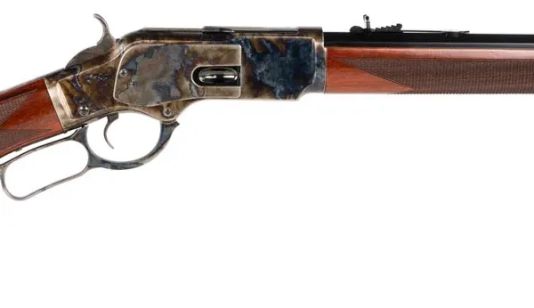 Taylors & Company 550202DE 1873 Taylor Tuned 357 Mag 10+1 18" 1/2 Octagon Barrel Walnut Fixed Pistol Grip Stock Color Case Hardened Right Hand