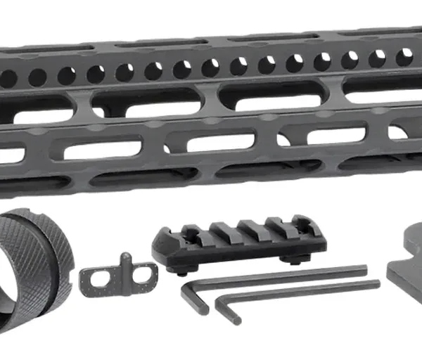 Midwest Industries MICRLW14 Combat Lightweight AR-15 Black Hardcoat Anodized Aluminum/Polymer 14" Picatinny/M-LOK