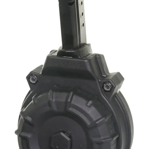 ProMag DRMA15 Standard  50rd Drum 9mm Luger Fits S&W M&P Shield Black DuPont Zytel Polymer