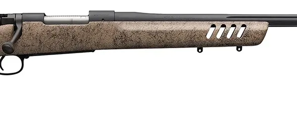 Winchester Guns 535243299 Model 70 Long Range 6.8 Western 4+1 24" Matte Black Black Webbed Tan Fixed Bell & Carlson w/Aluminum Bedding Stock Right Hand (Full Size)