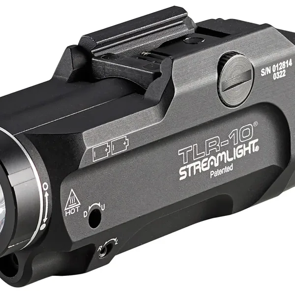Streamlight 69470 TLR-10 Gun Light with Red Laser  Black Anodized 1,000 Lumens White LED