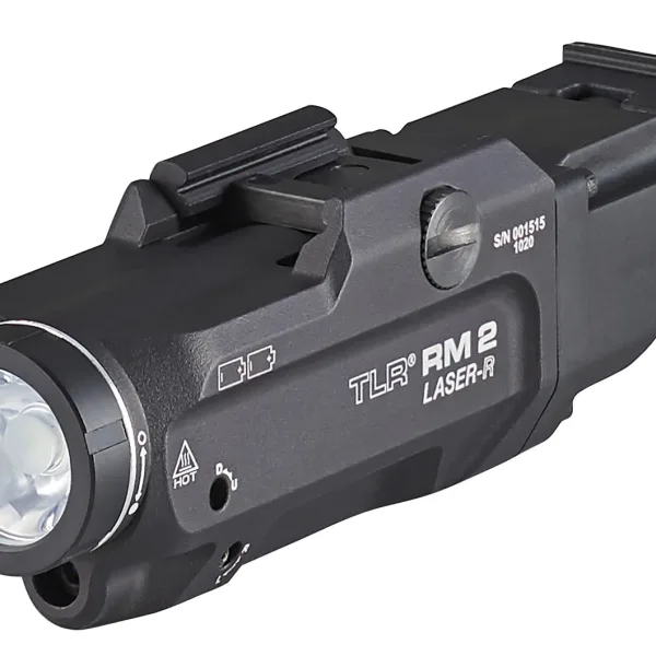 Streamlight 69448 TLR RM 2 Laser Rail Mounted Tactical Lighting System  Black 1,000 Lumens White LED/Red Laser