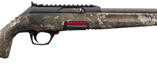 Winchester Repeating Arms 521111102 Wildcat SR 22 LR Caliber with 10+1 Capacity, 18" Threaded Barrel, Matte Black Metal Finish & TrueTimber Strata Synthetic Stock Right Hand (Full Size)