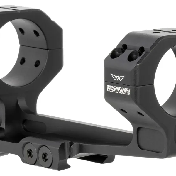 Warne 781820MOA Precision Cantilever Mount Scope Mount/Ring Combo Black Anodized 30mm 20 MOA
