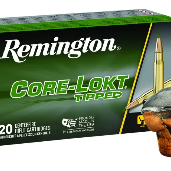Remington Ammunition 29044 Core-Lokt Tipped 308Win 165gr Core-Lokt Tipped 20 Per Box/10 Case