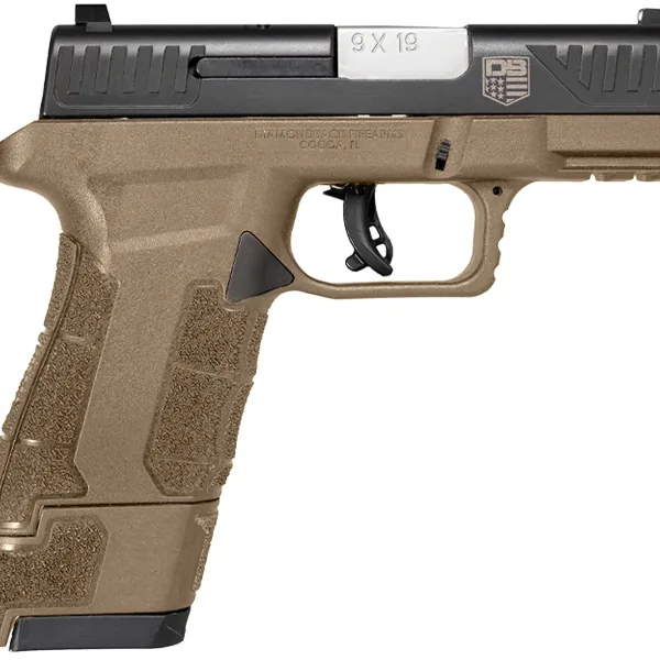 Diamondback DB0300P061 DBAM29 Sub-Compact 9mm Luger 3.50" 12+1,17+1 Flat Dark Earth Finish Frame with Serrated Black Nitride Stainless Steel Slide, Polymer Grip & Picatinny Rail