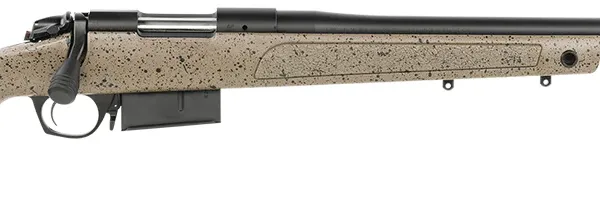 Bergara Rifles B14S359C B-14 HMR 6.5 PRC 3+1 24" Graphite Black Cerakote Barrel, Black Speckled Brown Molded w/Mini-Chassis, Adjustable LOP & Cheek Piece Stock