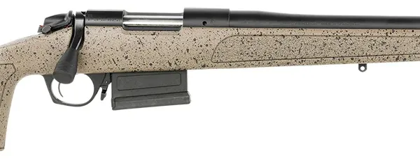 Bergara Rifles B14LM358C B-14 HMR 300 PRC 5+1 26" Graphite Black Cerakote Barrel, Black Speckled Brown Molded w/Mini-Chassis, Adjustable LOP & Cheek Piece Stock