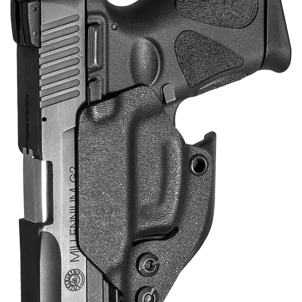 Mission First Tactical H2TG2AIWBM Minimalist Holster IWB Black Polymer Belt Clip Fits Taurus PT111/G2/G2C/G2S/G3/G3C Ambidextrous