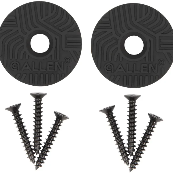 Allen 5649 Disc Gun & Tool Magnet Set Black Metal Screw On 2 pk