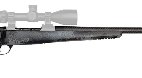 Fierce Firearms FCTRG65PRC24BBO CT Rage  6.5 PRC Caliber with 3+1 Capacity, 24" Carbon Fiber Barrel, Black Cerakote Metal Finish & Blackout Camo Fixed Fierce Tech C3 Stock, Right Hand (Full Size)