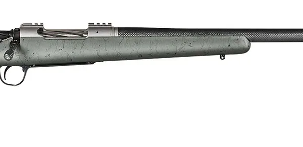 Christensen Arms 8010800202 Summit TI  Full Size 300 PRC 3+1, 26" Natural Titanium Steel Threaded Barrel, Natural Titanium Aluminum Receiver, Green w/Black Webbing Fixed Sporter Stock