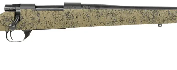 Howa HHS43163 M1500 HS Precision 308 Win 5+1 22" Threaded Barrel, Black Metal Finish, Green with Black Webbing Fixed HS Precision Stock