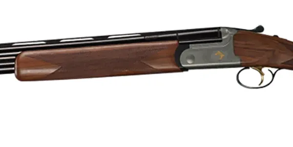 Bettinsoli USA BOSL122822 Omega S Lite 12 Gauge Break Open 3" 2rd 28" Blued 28" Vent Rib Barrel Stainless Engraved Stainless Receiver Walnut Wood Fixed Stock Ambidextrous Hand