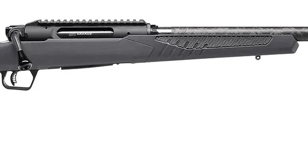 Savage Arms 57895 Impulse Mountain Hunter 6.5 Creedmoor 4+1 22" Threaded Proof Research Carbon Fiber Barrel, Gray AccuStock with Black Rubber Cheek Piece and Grips