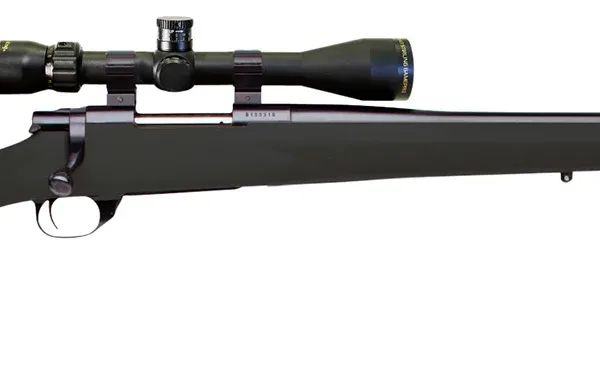 Howa HGP2270B M1500 Hogue 270 Win 5+1 22" Barrel, Blued Steel Receiver, Black Hogue OverMolded Synthetic Stock Includes Nikko Stirling GamePro 4-12x40mm Scope