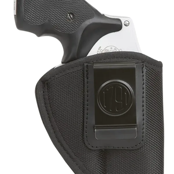 1791 Gunleather PNIWB2BLKR Premium Nylon  IWB Size 02 Black Ballistic Nylon Belt Clip Right Hand