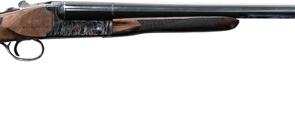 Pointer FT61228HT Side By Side  12 Gauge 3" 2rd 28" Blued Barrel, Color Case Hardened Rec, Fixed Walnut Stock, Bead Sight, 5 Chokes