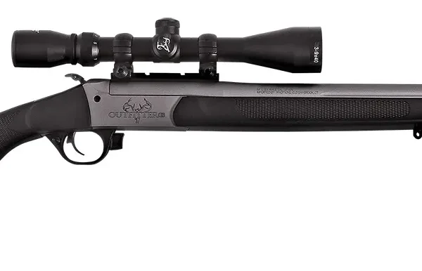 Traditions CR9-451130T Outfitter G3 Takedown 450 Bushmaster 1rd 22", Stainless Cerakote Barrel/Rec, Black Synthetic Stock, Muzzle Brake, 3-9x40mm BDC Scope