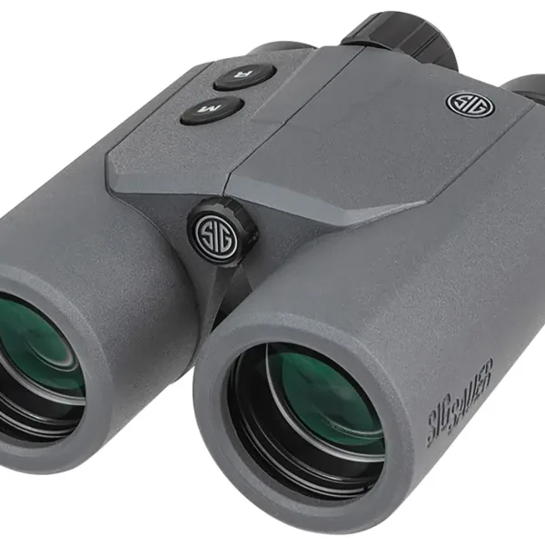 Sig Sauer Electro-Optics SOKCN101 Kilo Canyon Binocular Rangefinder Black Rubber Armor 10x 42mm 1200 yds Max Distance LED Display