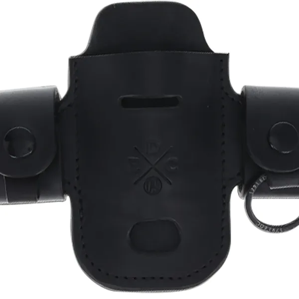 1791 Gunleather HDASSLBLKA EDC Heavy Duty Solo Action Snap OWB Black Leather Belt Loop Ambidextrous