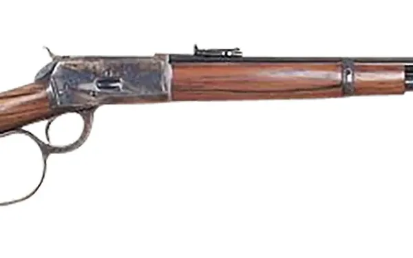 Cimarron AS067 1892 Cogburn Carbine 45 Colt (LC) 10+1 20" Blued Round Barrel, Color Case Hardened Receiver, Walnut Furniture, Large Loop Lever