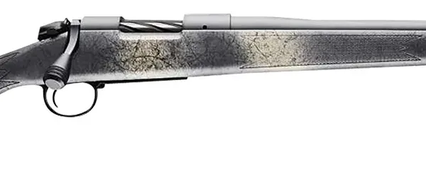 Bergara Rifles B14LM5113 B-14 Wilderness Ridge 7mm PRC 3+1 22" Threaded, Sniper Gray Cerakote Barrel/Rec, SoftTouch Woodland Camo Synthetic Stock, Omni Muzzle Brake