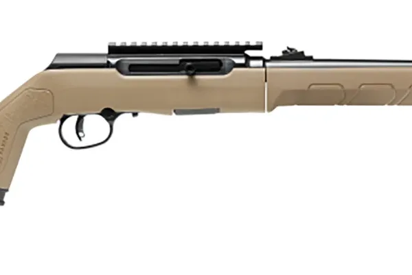 Savage Arms 47262 A22 Takedown 22 LR 10+1 18" Threaded Barrel, Blued Barrel/Rec, FDE Synthetic Stock with Mag Storage, Optics Mount with Low-Pro Sights