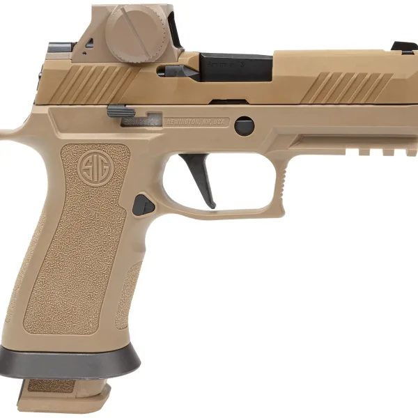 Sig Sauer M18X9RX M18X w/Optic Carry Frame 9mm Luger 21+1 3.90" Black Barrel Coyote PVD Optic Ready/Serrated Stainless Steel Slide & Polymer Frame w/Beavertail & Picatinny Rail, Sig ROMEOM17