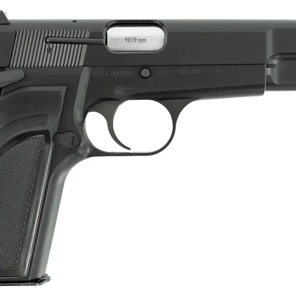 MAC 12000000 L9A1  9mm Luger 15+1 4.70" Black Steel Barrel, Black Chrome Steel Slide & Frame
