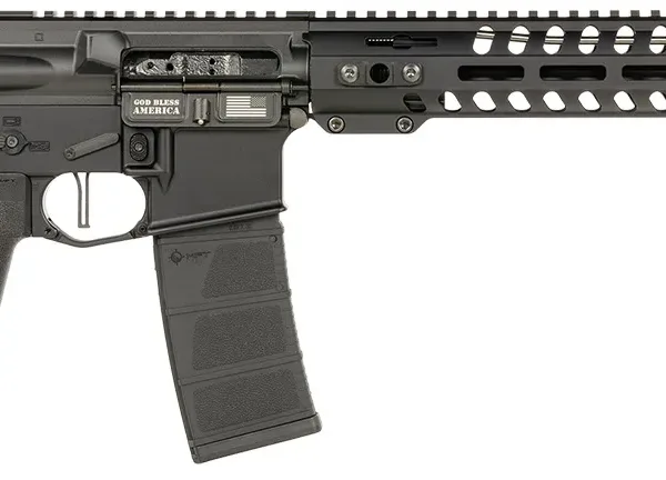 Patriot Ordnance Factory 02045 Minuteman 5.56x45mm NATO 30+1 13.75" Black Steel Threaded Barrel, Black Anodized Aluminum Receiver, 13" Renegade Rail Handguard
